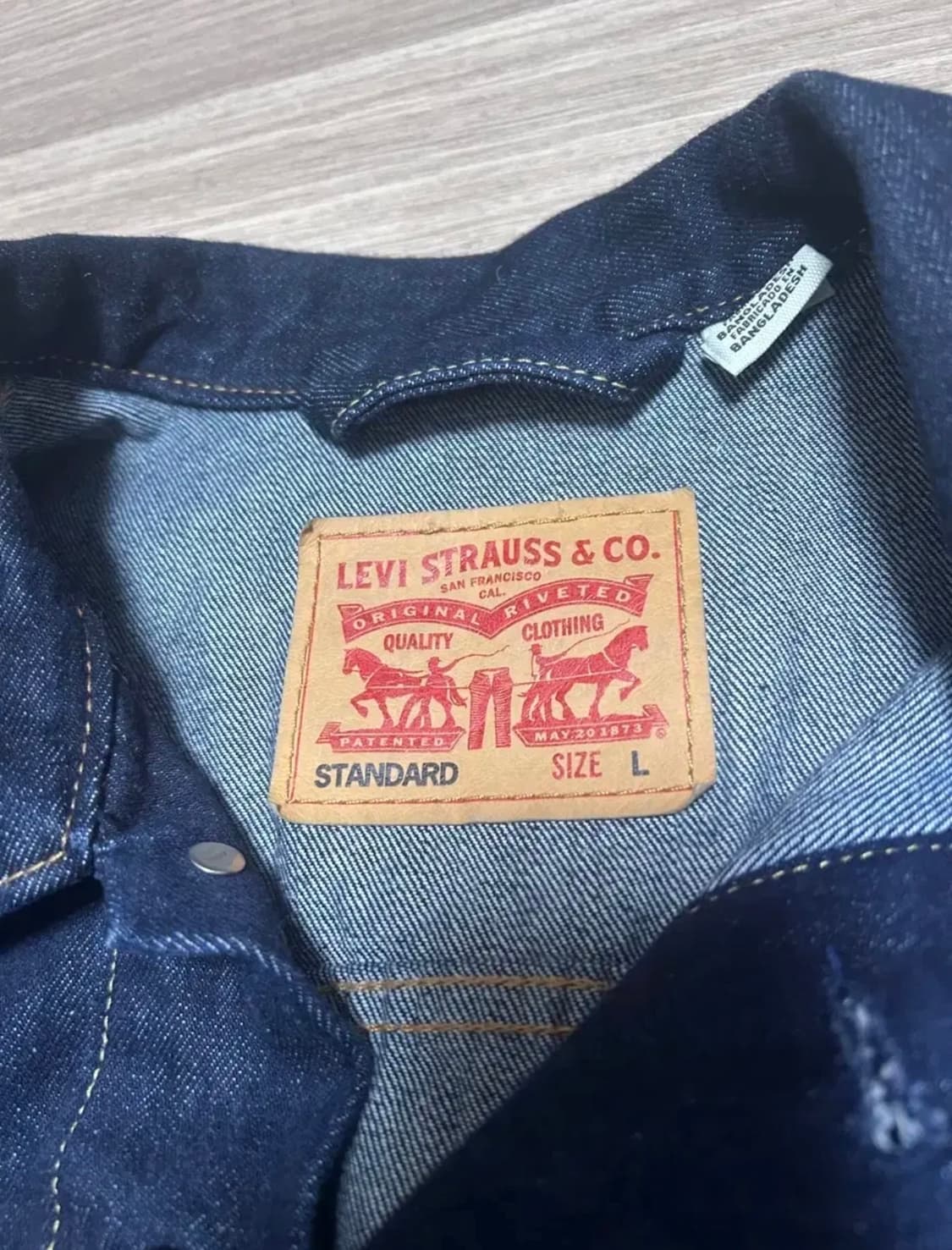리바이스 스탠다드 트러커 데님 자켓 L 상품이미지3