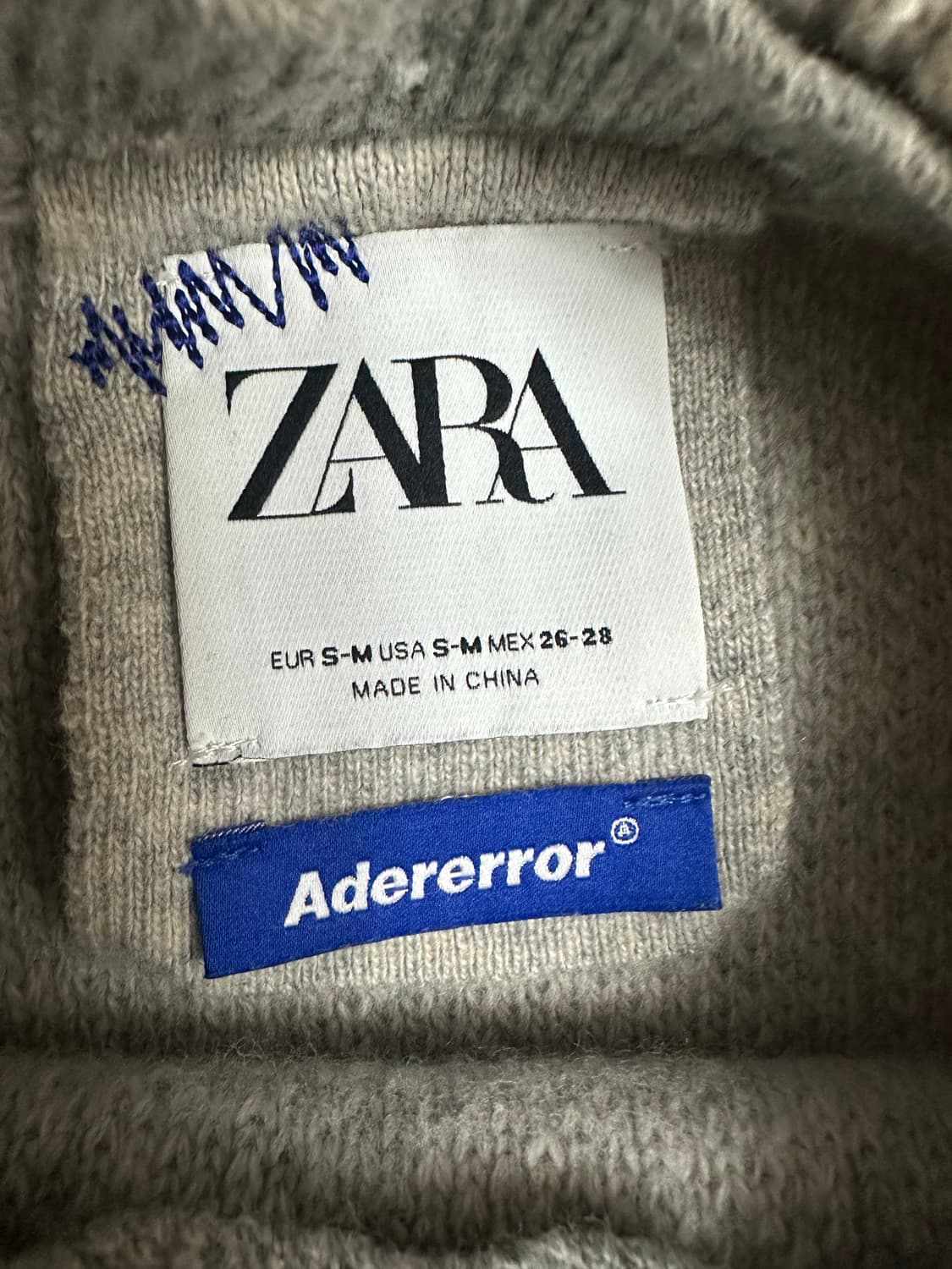 자라 아더에러 오버사이즈 스웨터 그레이 상품이미지3