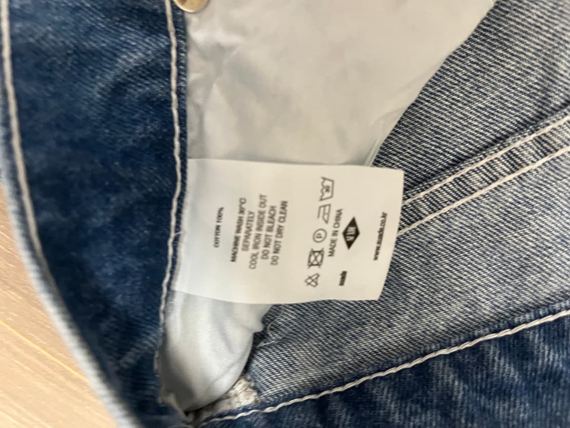 스웨이드 포켓 데님 블루 상품이미지5