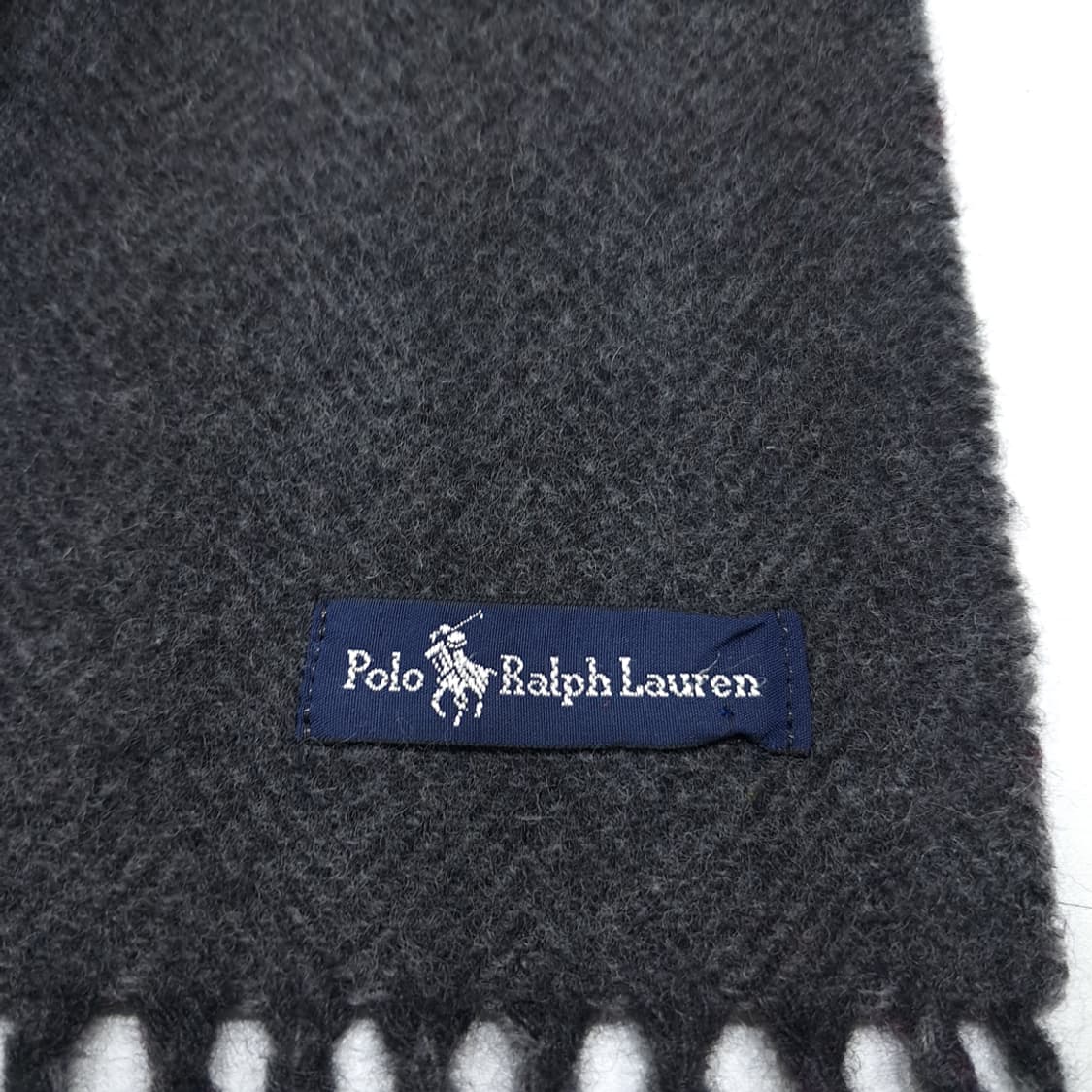 MX420 폴로 랄프로렌 차콜 글렌 체크 & 헤링본 양면 머플러 상품이미지5