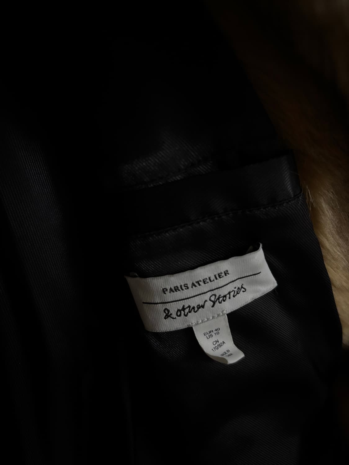 앤아더 스토리즈 퍼코트 40사이즈 상품이미지2