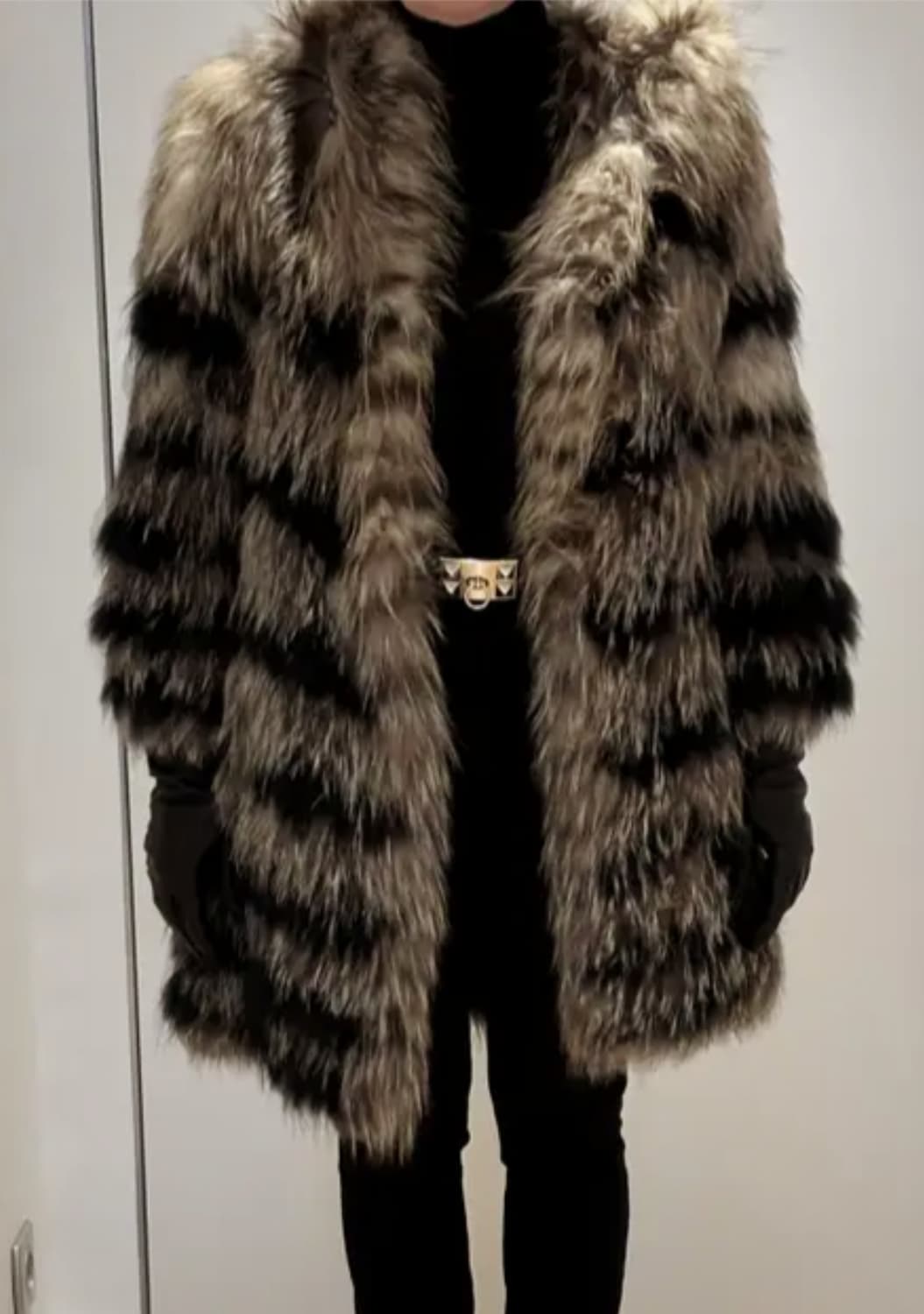 이자벨마랑Isabel Marant 폭스라쿤퍼 후드코트/0사이즈 상품이미지9