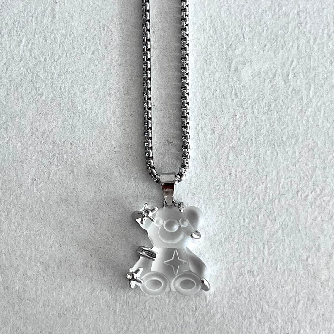 큐빅 베어 목걸이 상품이미지4