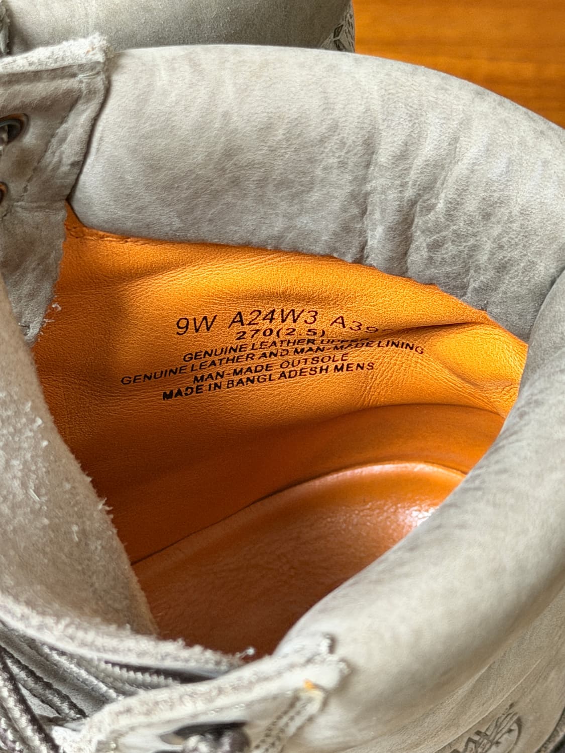 팀버랜드 프리미엄 워커 6인치 270 그레이 상품이미지4