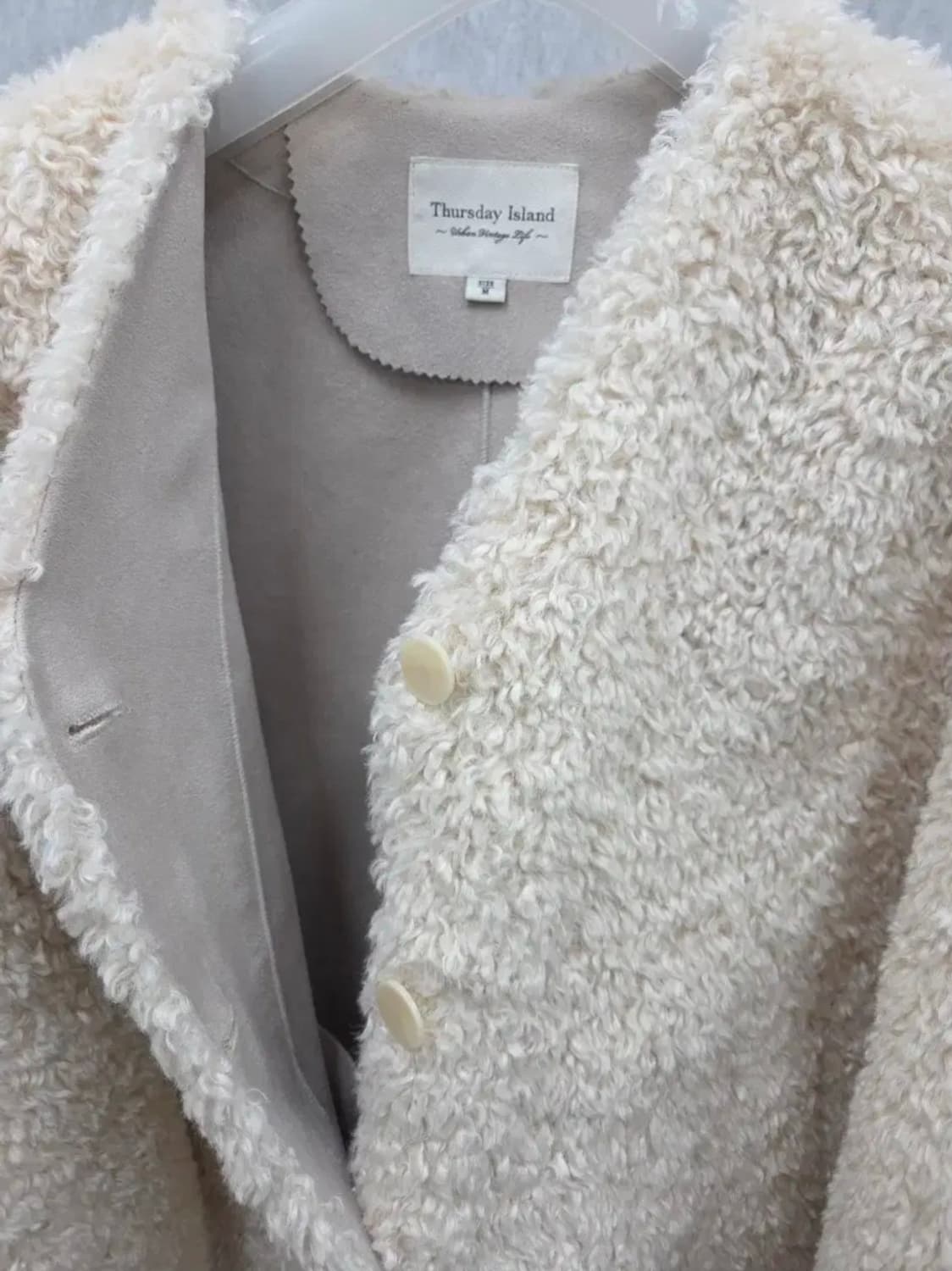 여성 M 써스데이아일랜드 무스탕 자켓 상품이미지7