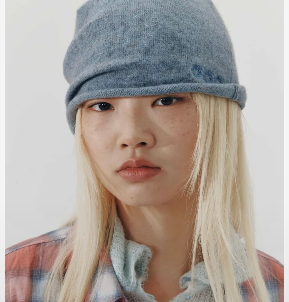 999휴머니티 오버핏 롤 비니 인디블루 상품이미지2