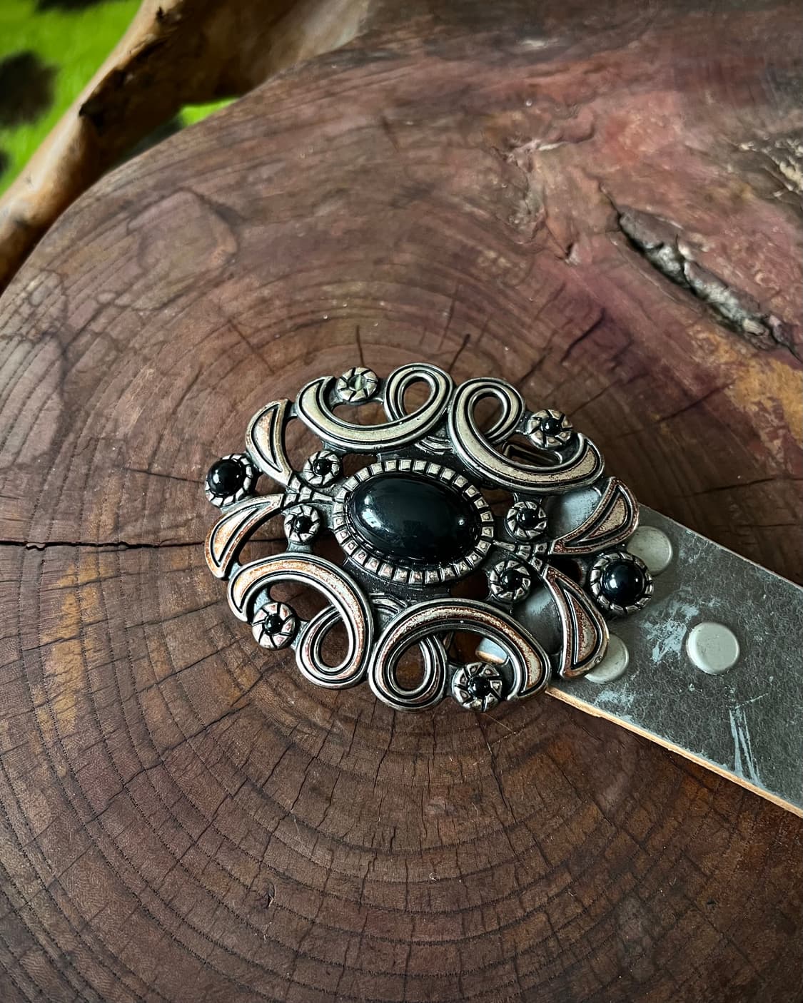 Hawk Company Metal Leather Western Belt 상품이미지4