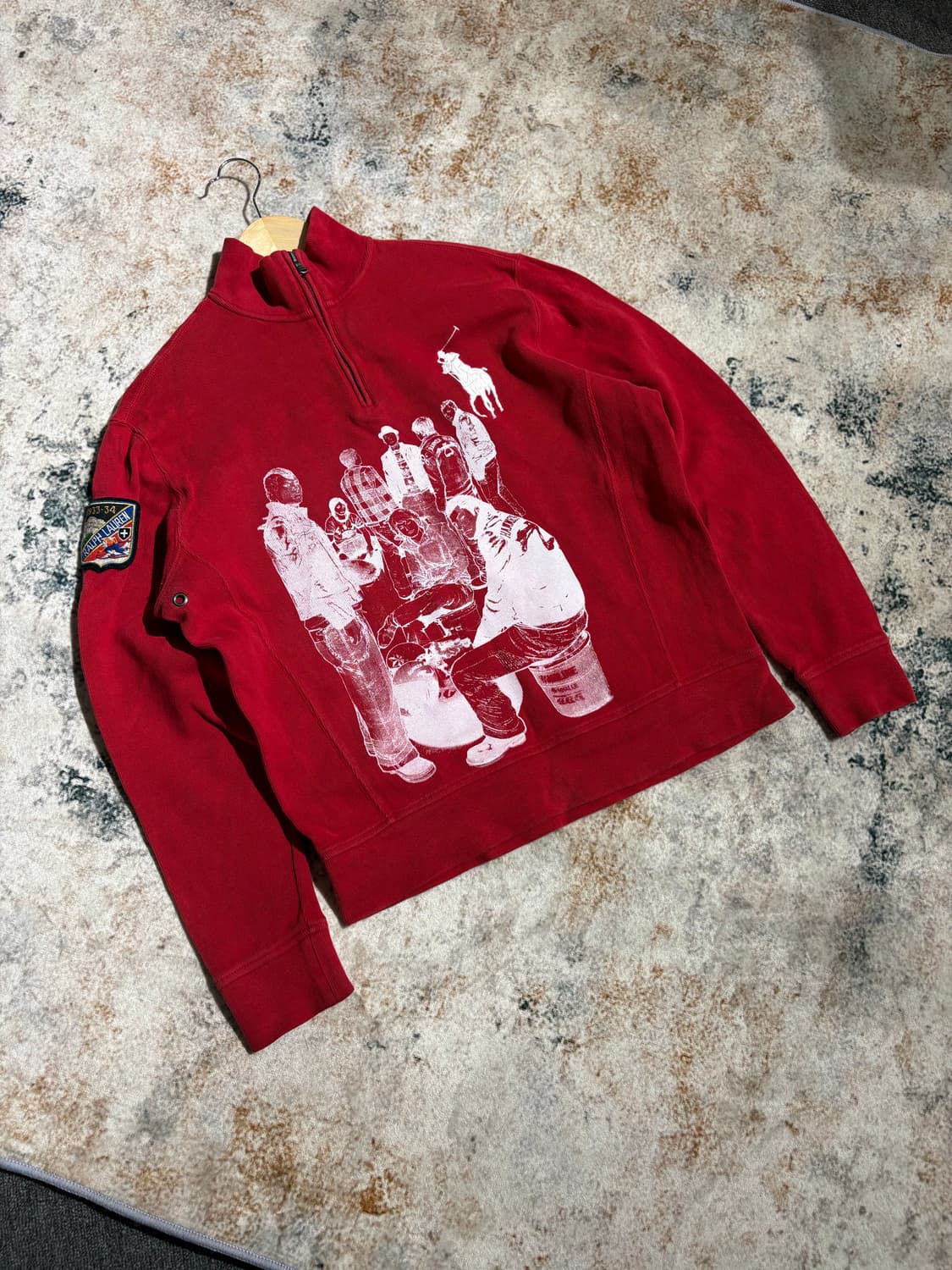 폴로 빅포니 커스텀 반집업 니트 상품이미지1