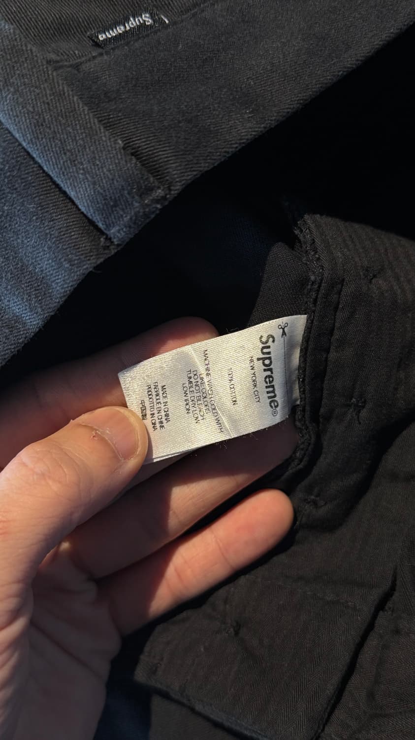 슈프림 디스트럭션 치노 블랙 34사이즈 상품이미지4