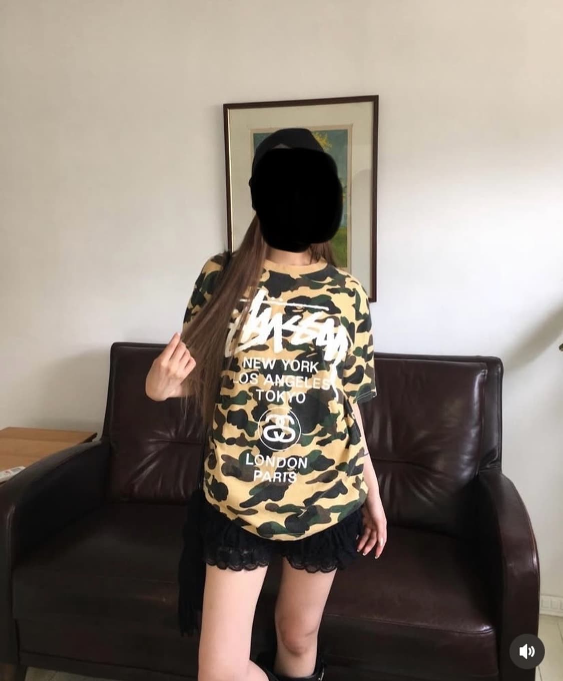 베이프 스투시 월드투어 카모티셔츠 상품이미지2
