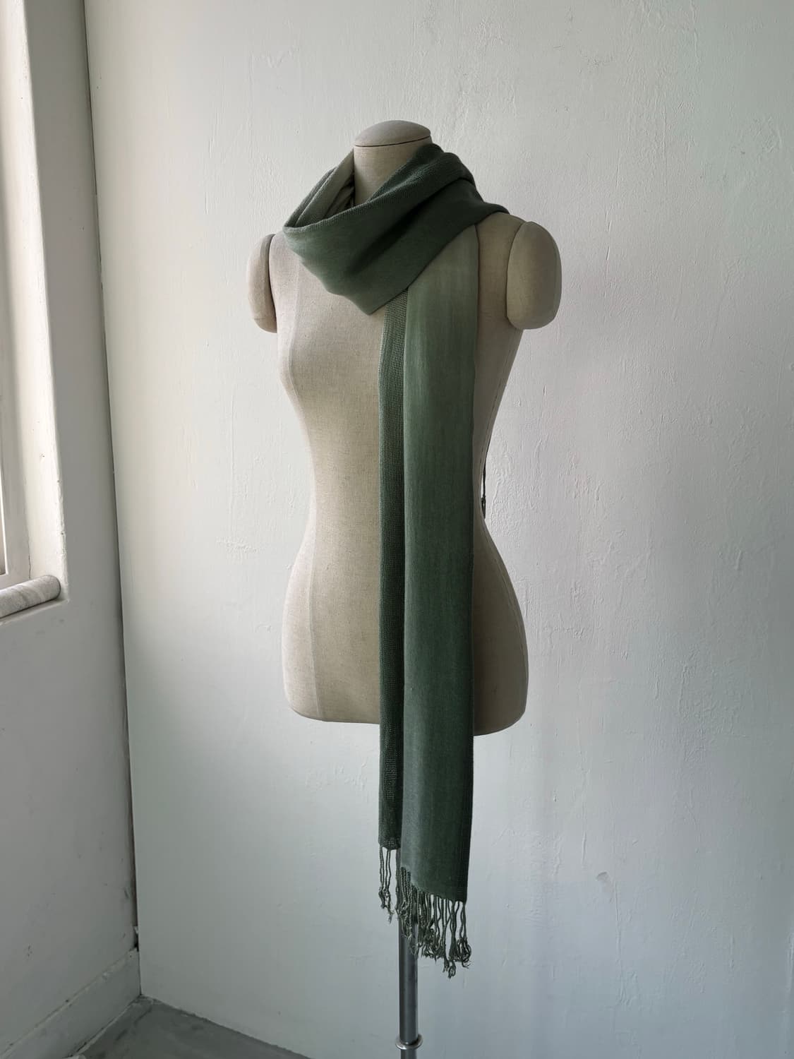 그린 그리데이션 스카프 머플러 상품이미지2