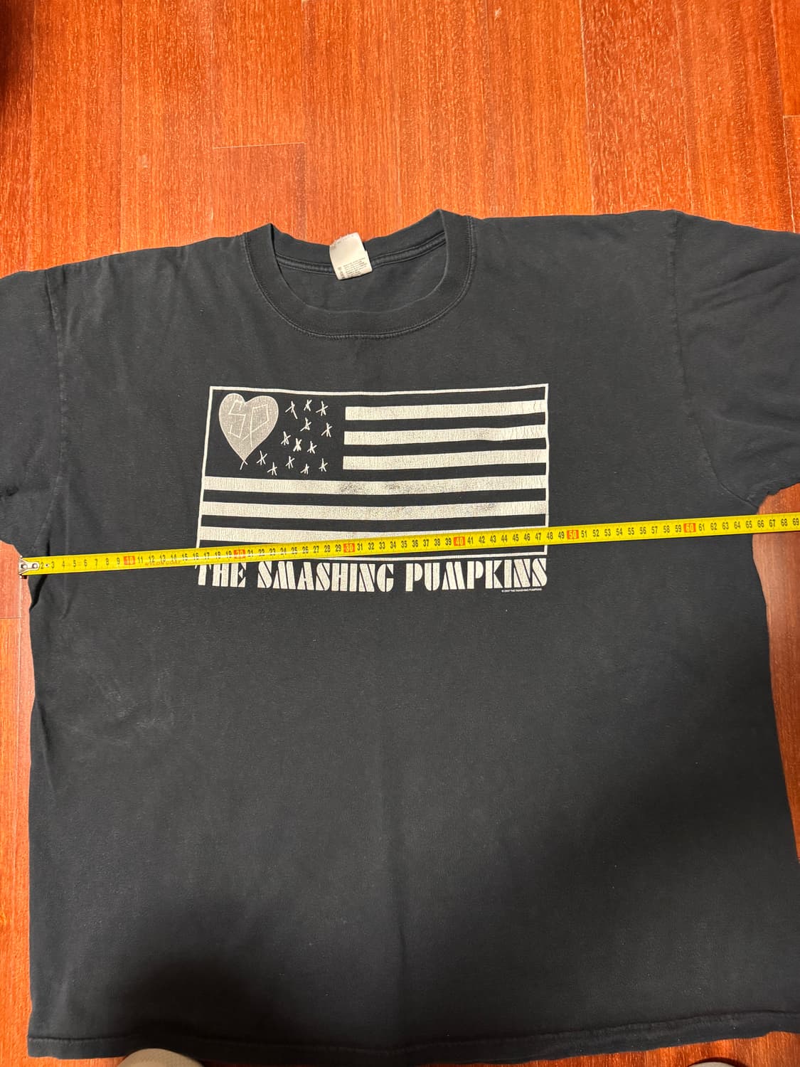 [XXL] 00s Smashing Pumpkins 성조기 밴드티 상품이미지6