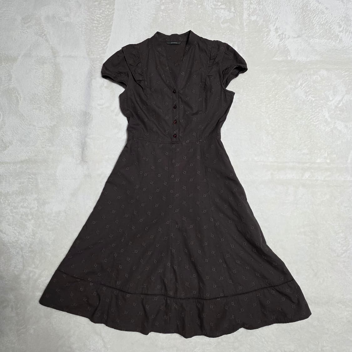 (55)여성 헤지스 빈티지 자수 반팔 원피스 여름 상품이미지1