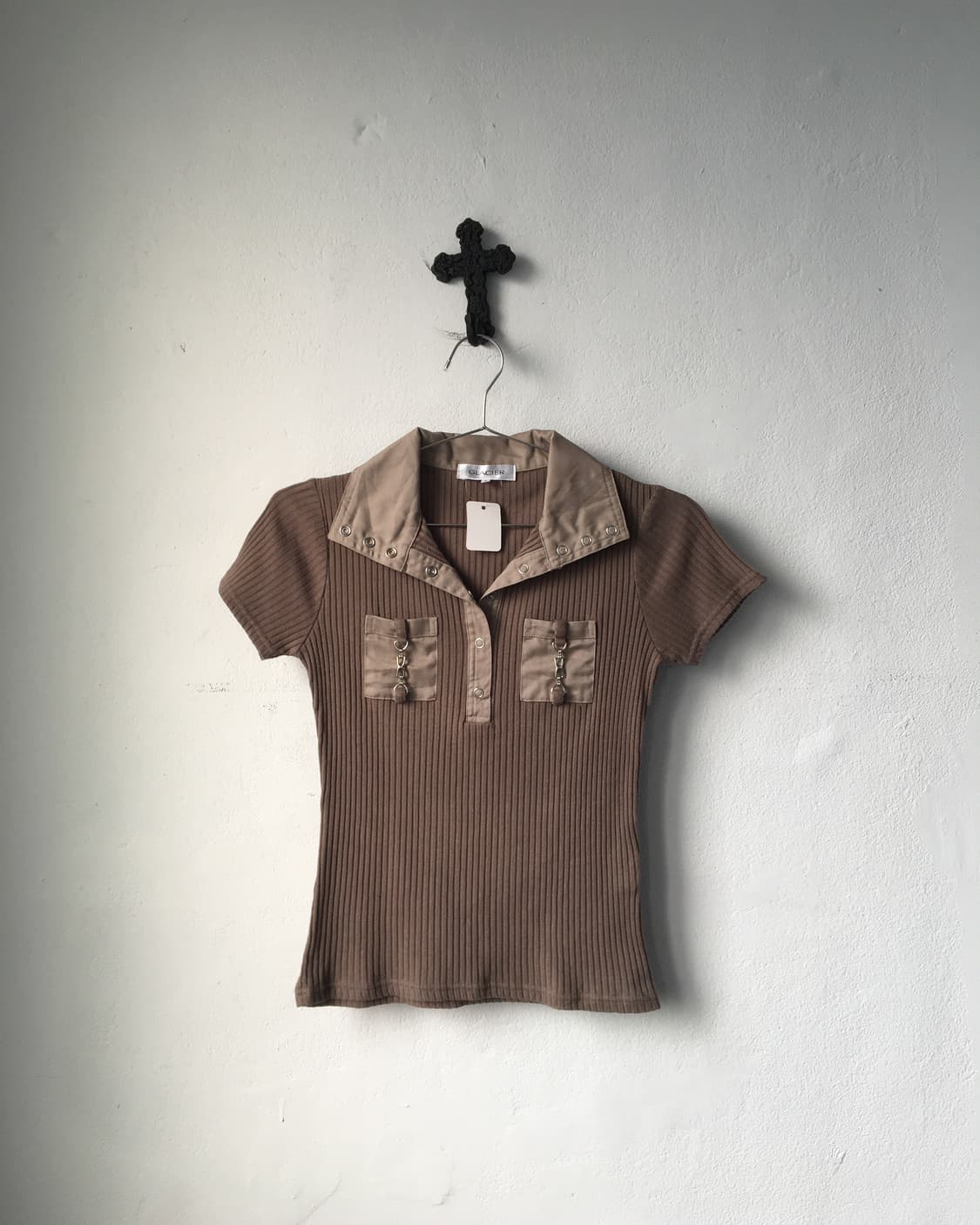 Pocket point ribbed pk t 상품이미지2