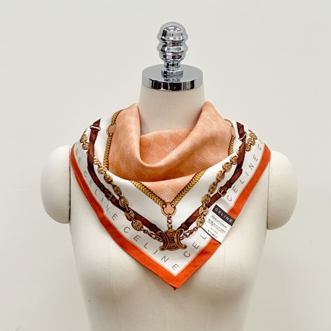 (새상품) celine / 셀린느 실크혼방 쁘띠스카프 상품이미지9