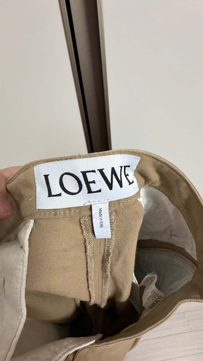 [46] 로에베 피셔맨 코튼 팬츠 베이지 상품이미지4