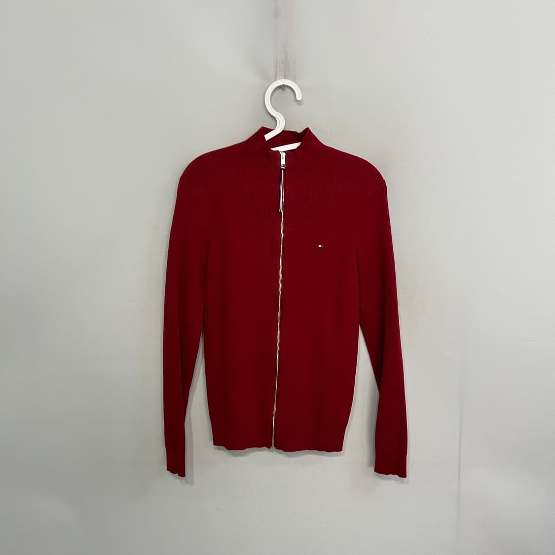 타미힐피거 여성 골지 니트 집업 S 상품이미지1