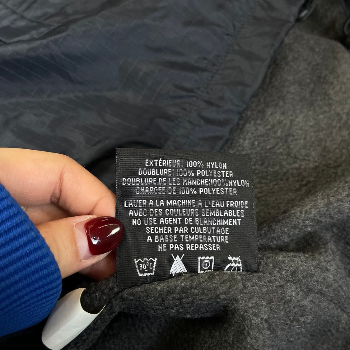 디키즈 네이비 나일론 약기모 바람막이 자켓 S 상품이미지7