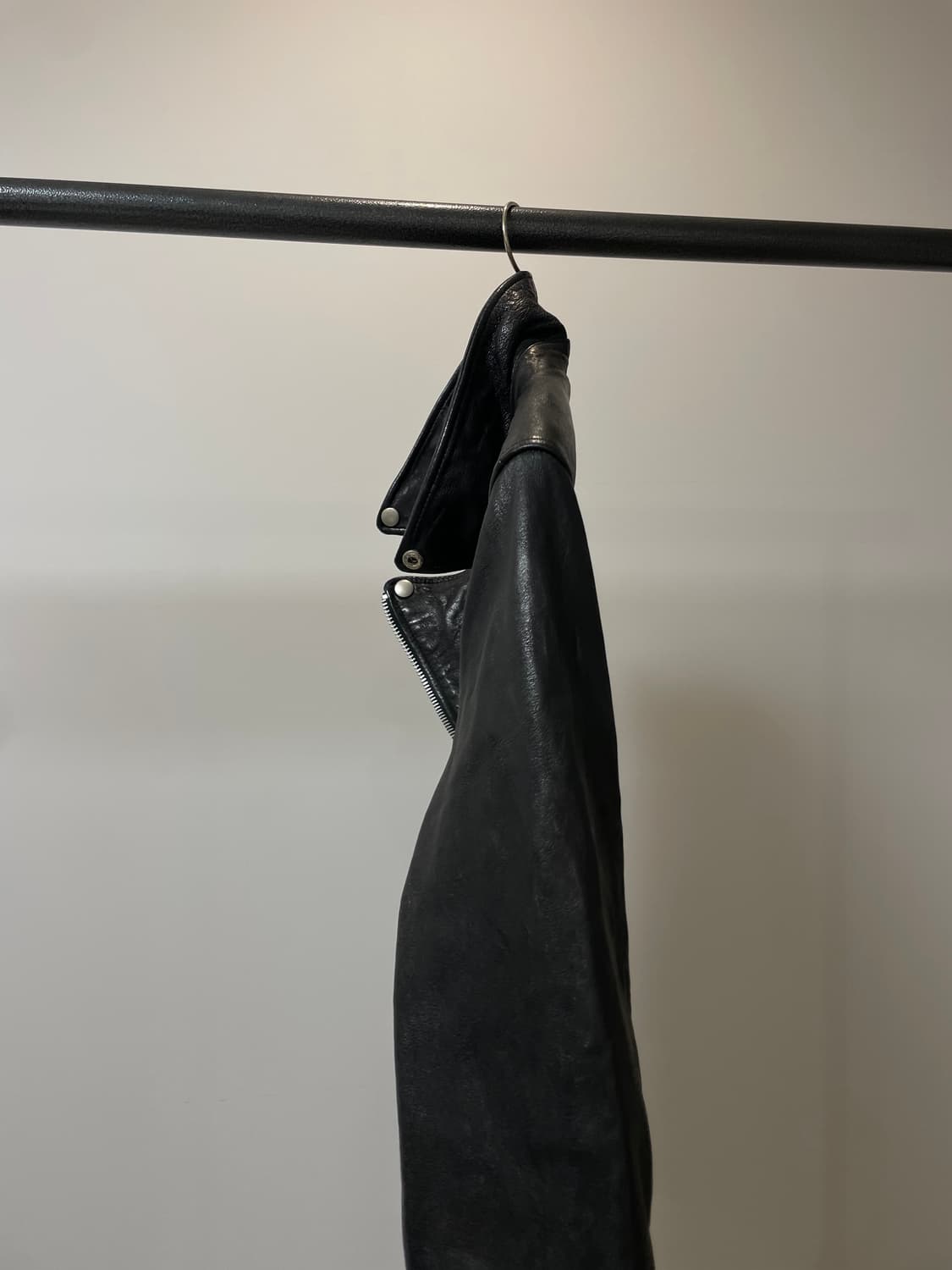 (L) 양가죽 락시크 사선 라이더 가죽자켓 상품이미지3