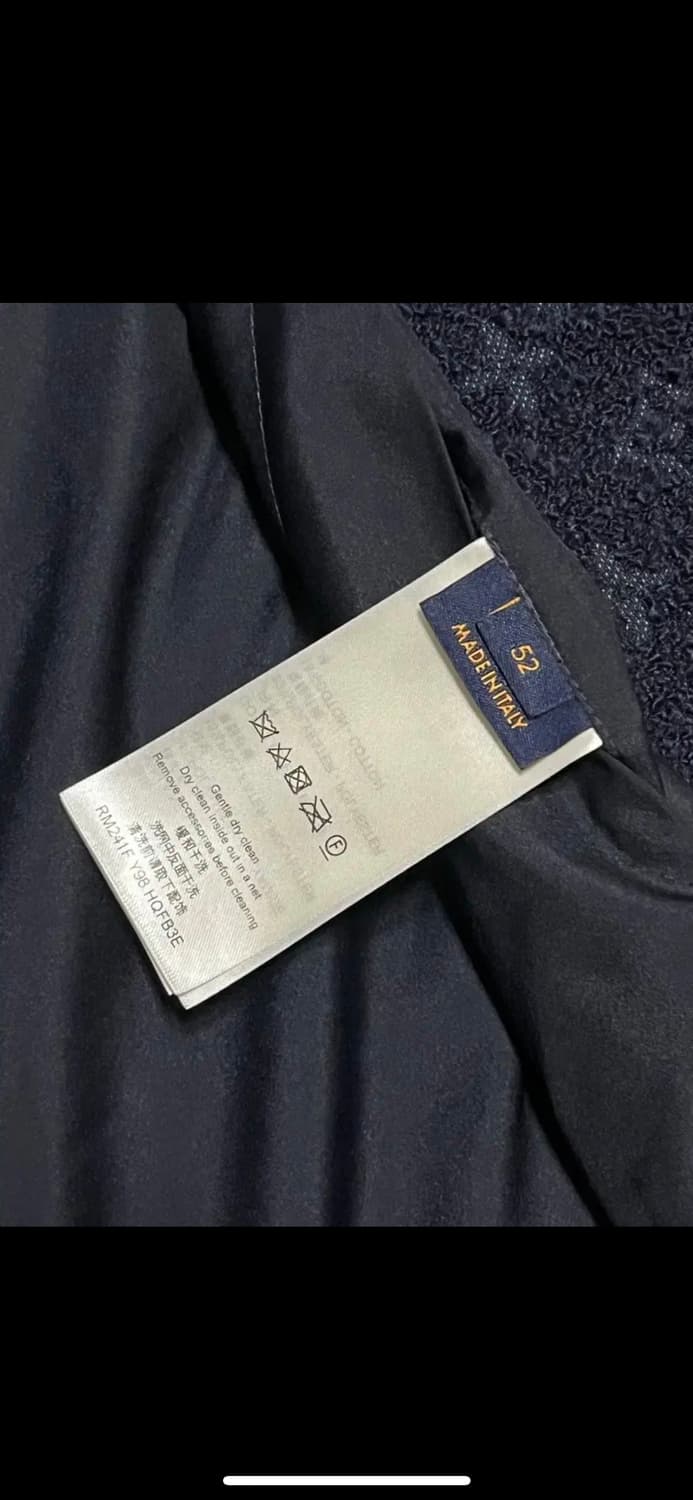 루이비통 모노그램 울 부클레 지퍼 블루종 52 상품이미지5