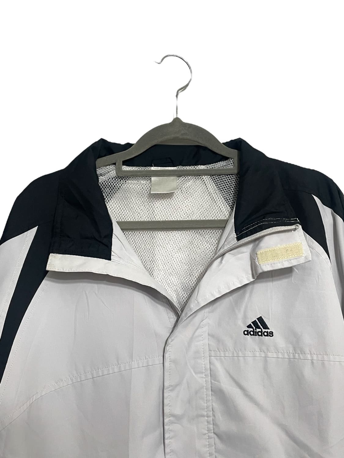 아디다스 화이트앤블랙 바람막이(남녀공용 상품이미지6