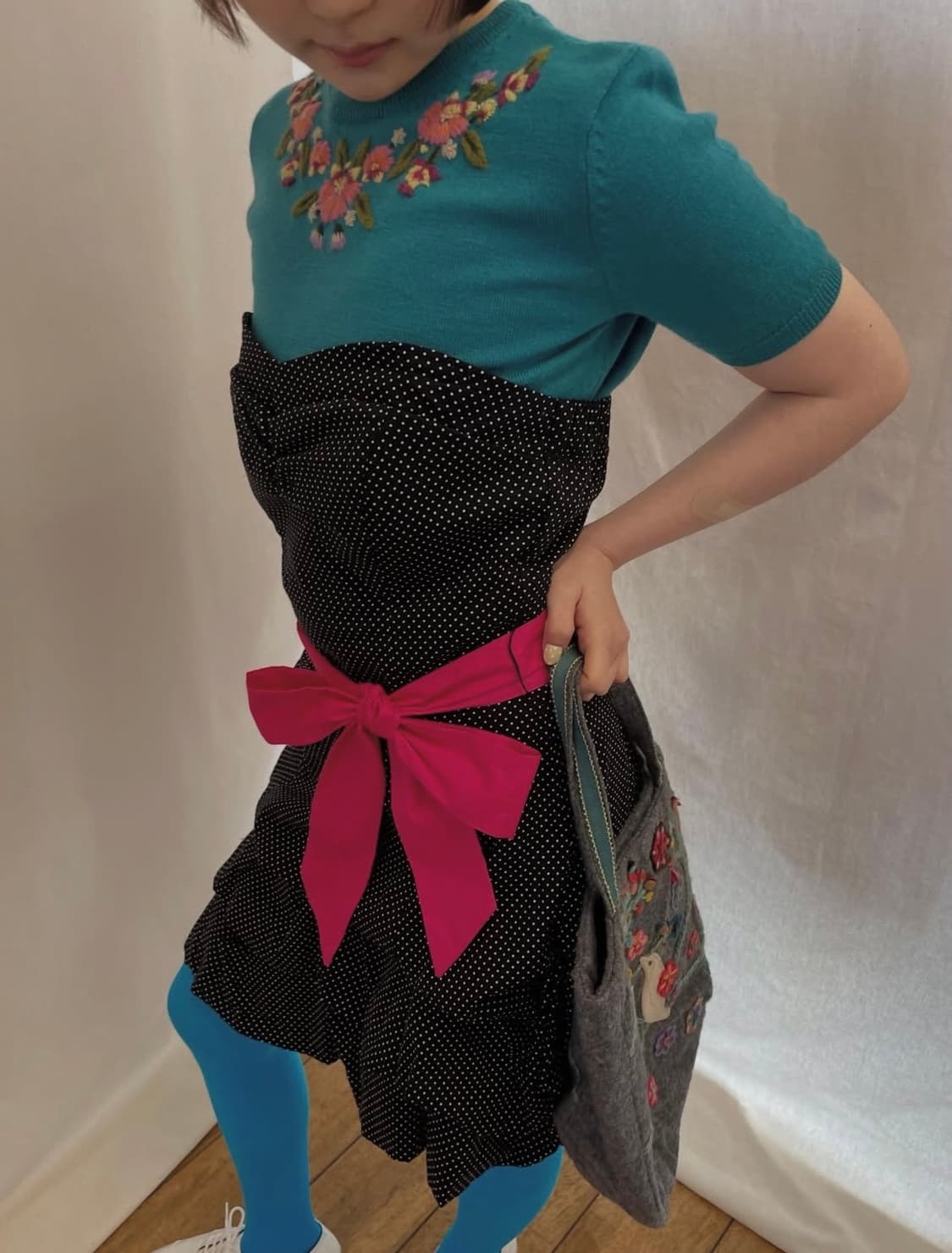 floral embroidered knit 상품이미지3