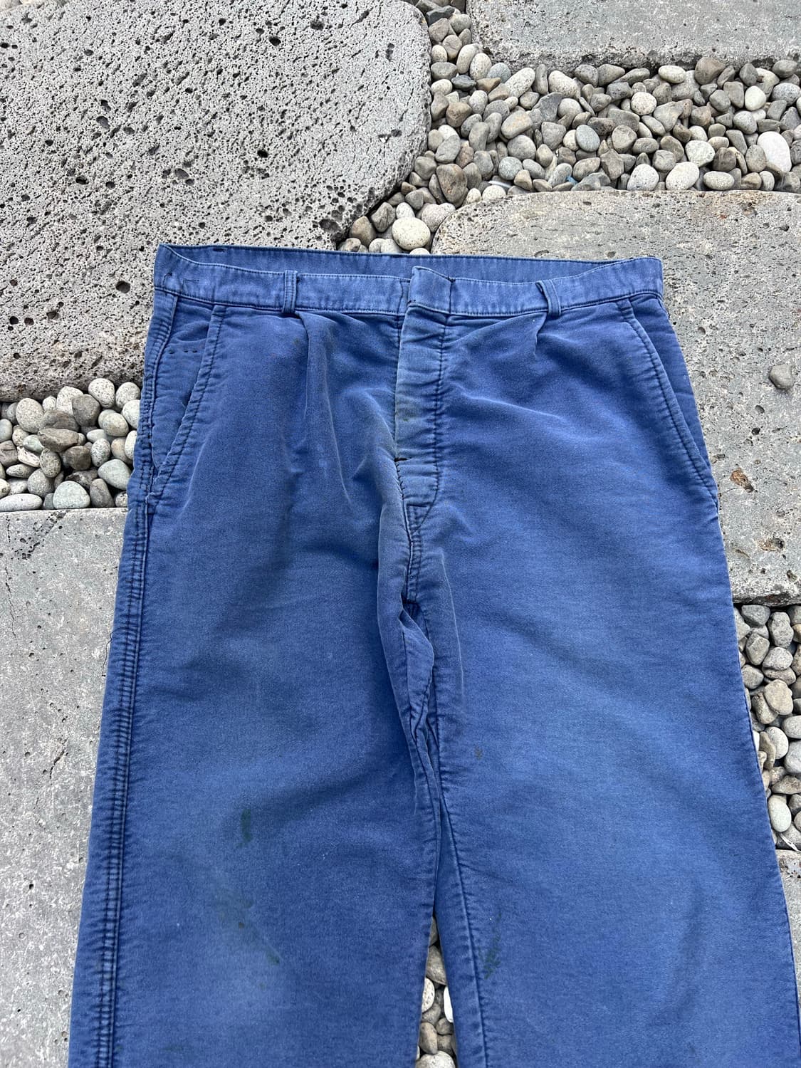 (36인치)OLD VINTAGE FADED BLUE 몰스킨워크팬츠 상품이미지3