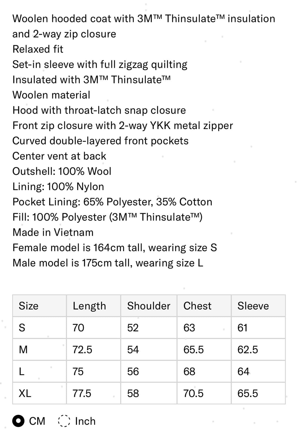 예스아이씨 후디드 울 집 코트 상품이미지5
