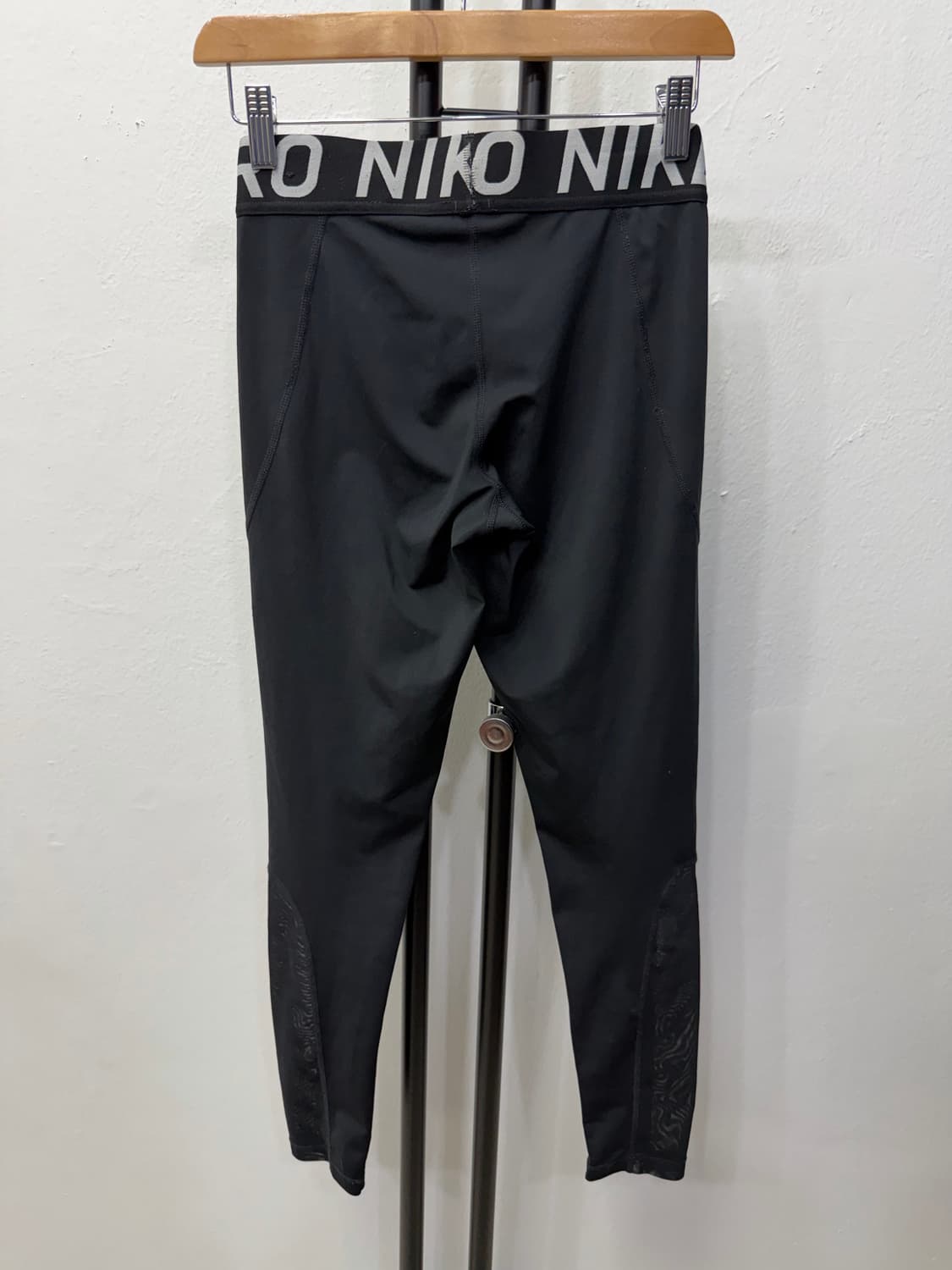 정품) 나이키 프로 여성 블랙 레깅스 L 상품이미지4