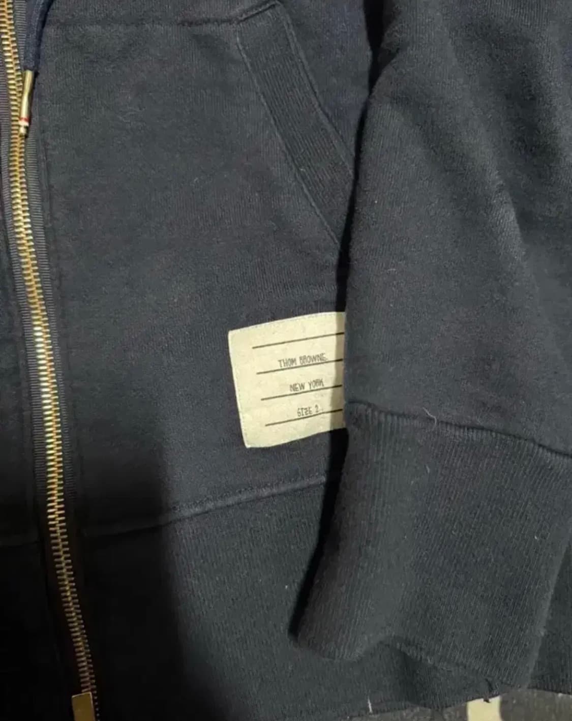 25시즌 톰브라운 네이비 삼선 후드집업 2사이즈 상품이미지3