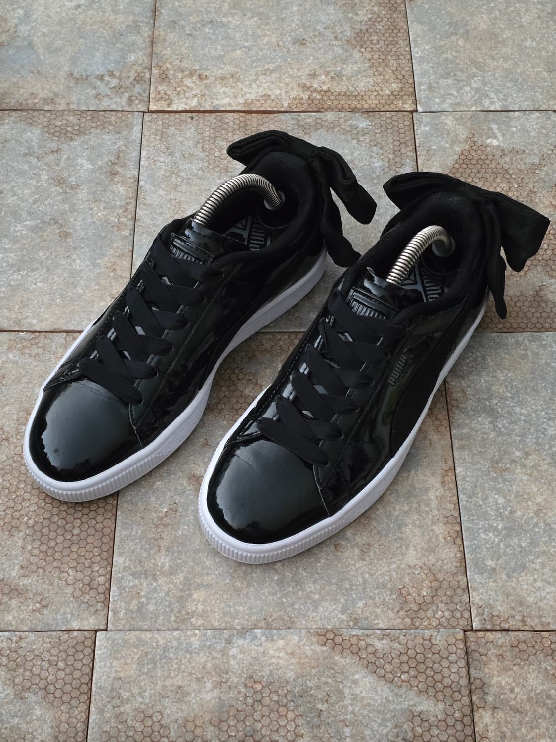 (230)푸마 바스켓 보우 블랙 페이턴트 상품이미지1