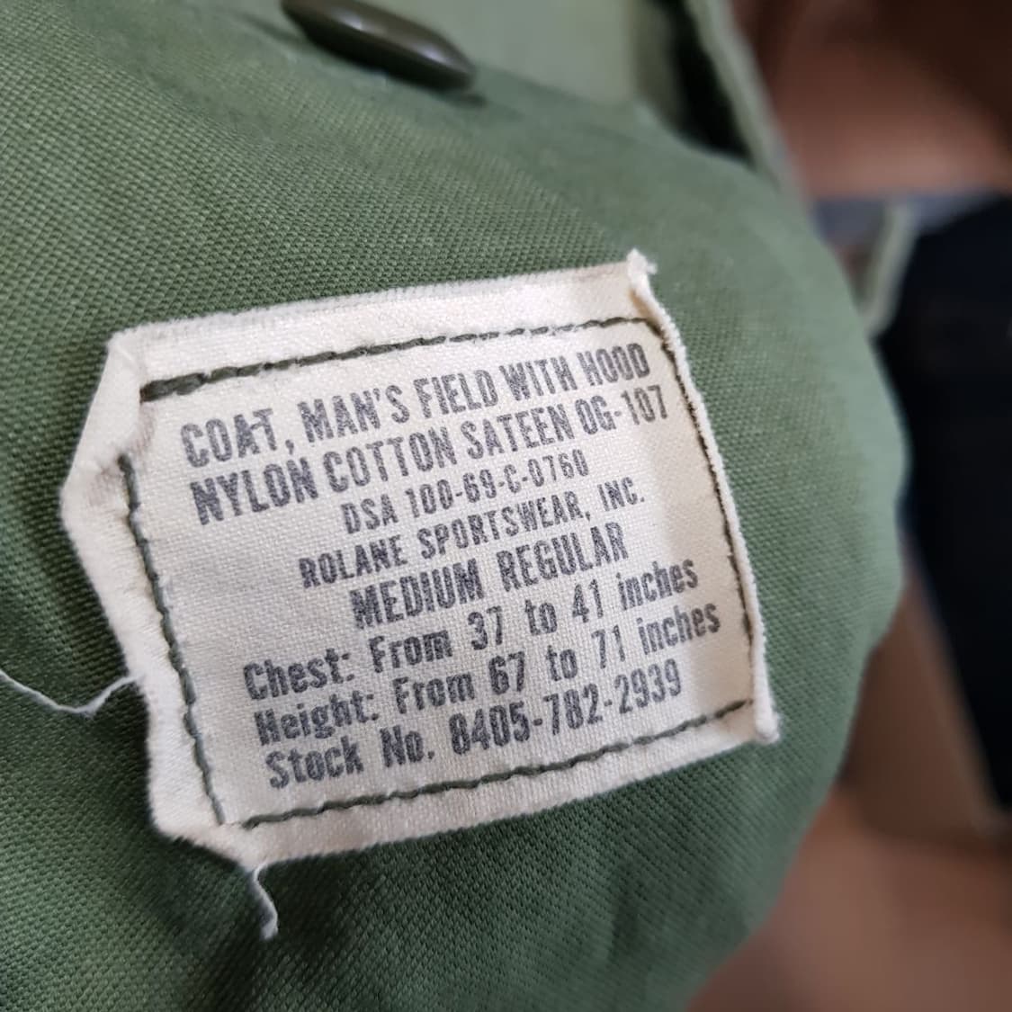 M65  2세대 1969년 야상파카 외피 상품이미지6