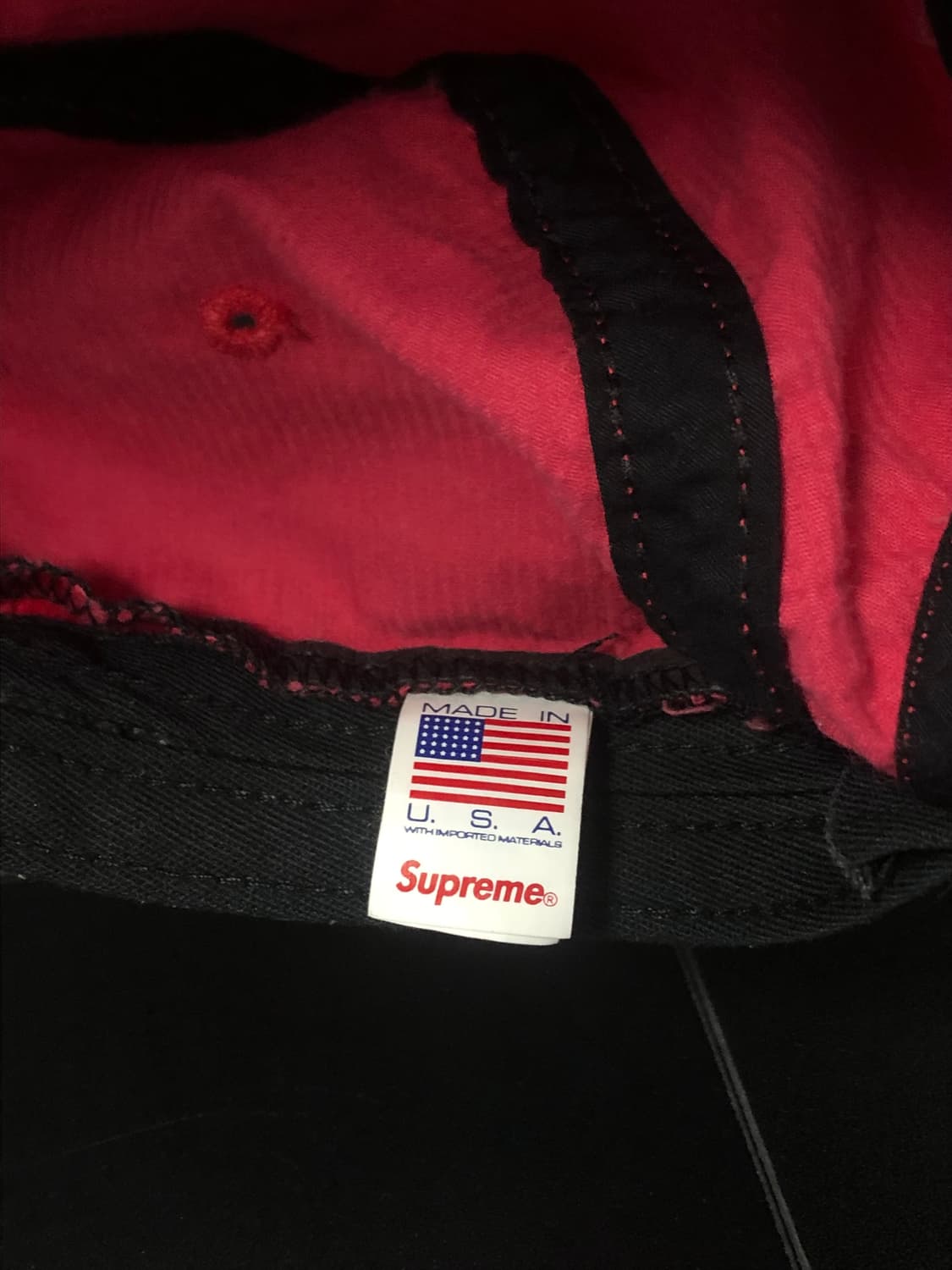 슈프림 레오파드 코듀로이 캡프캡 레드 23FW 상품이미지5