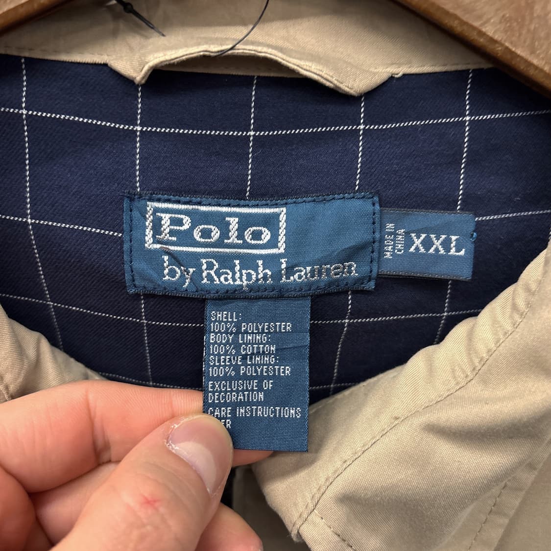 00s 폴로 랄프로렌  윈도우체크 라이닝 폴리쉘 바이스윙자켓 N828 상품이미지8