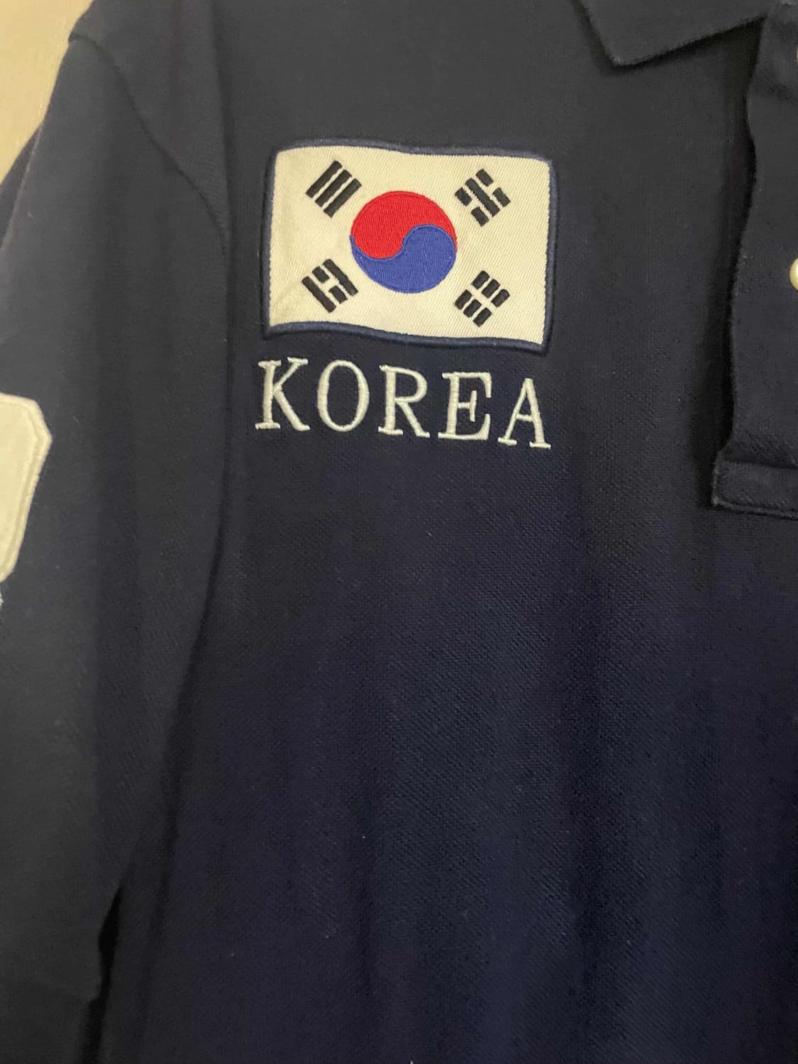 [정품/유일매물] 폴로 빅포니 반팔 카라티 한국 태극기 L 상품이미지3