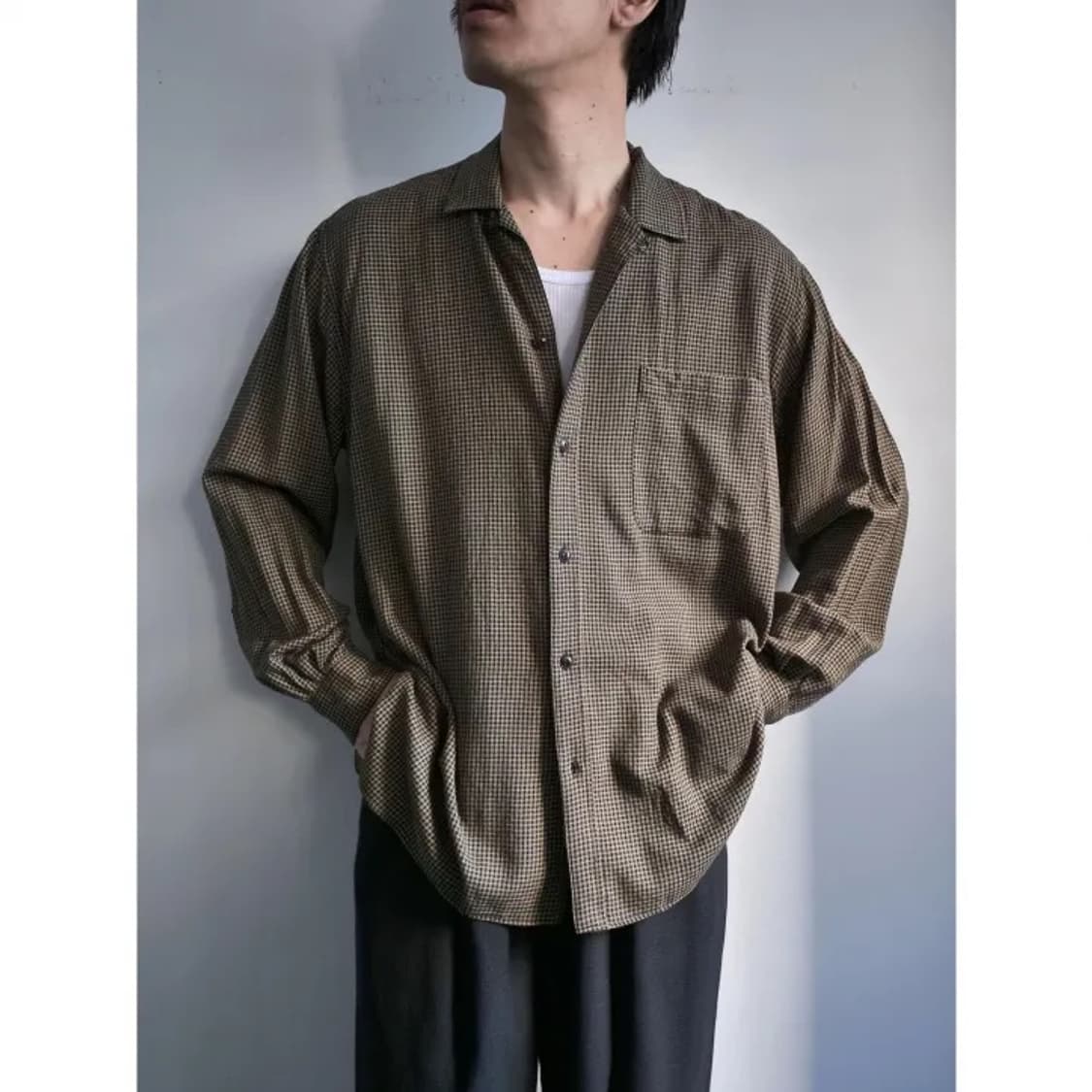 26ss S.COIL OPEN COLLAR DRESS SHIRT 상품이미지5