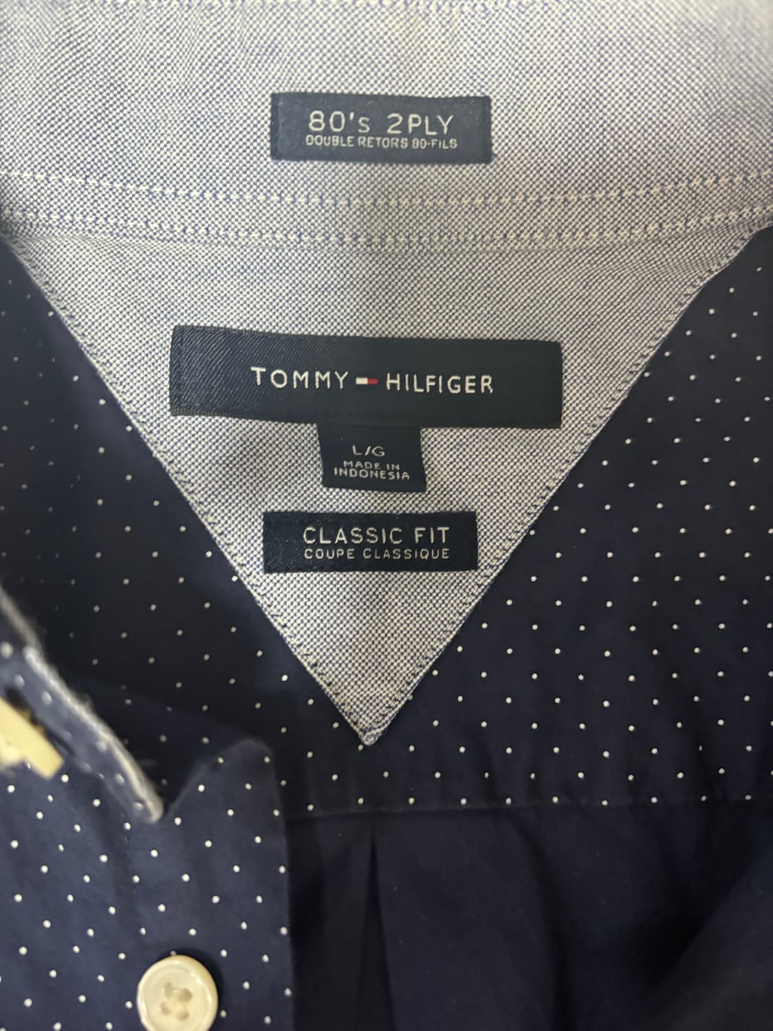 타미힐피거 클래식 핏 도트 셔츠 상품이미지2