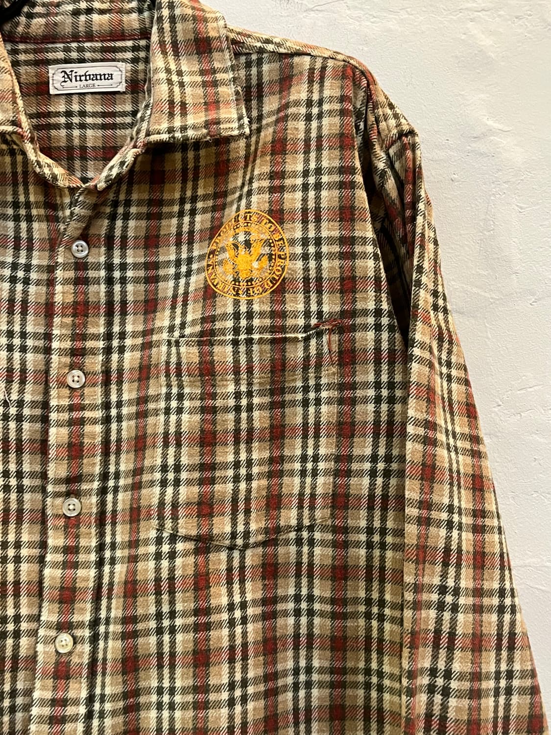 Nirbana 플란넬 코튼 남방 L 상품이미지4