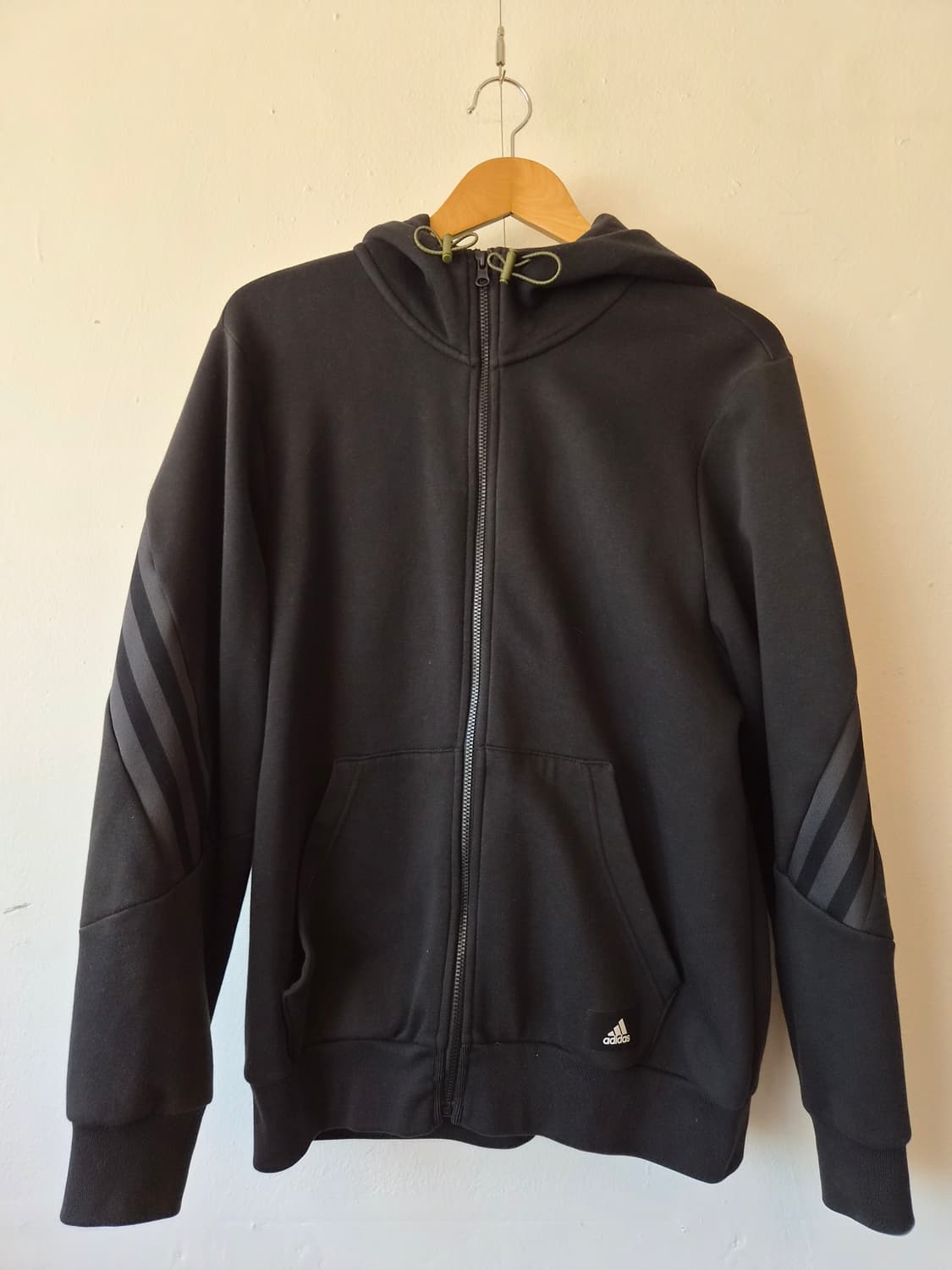 아디다스 남성 블랙기모후드집업점퍼 XL사이즈 상품이미지2
