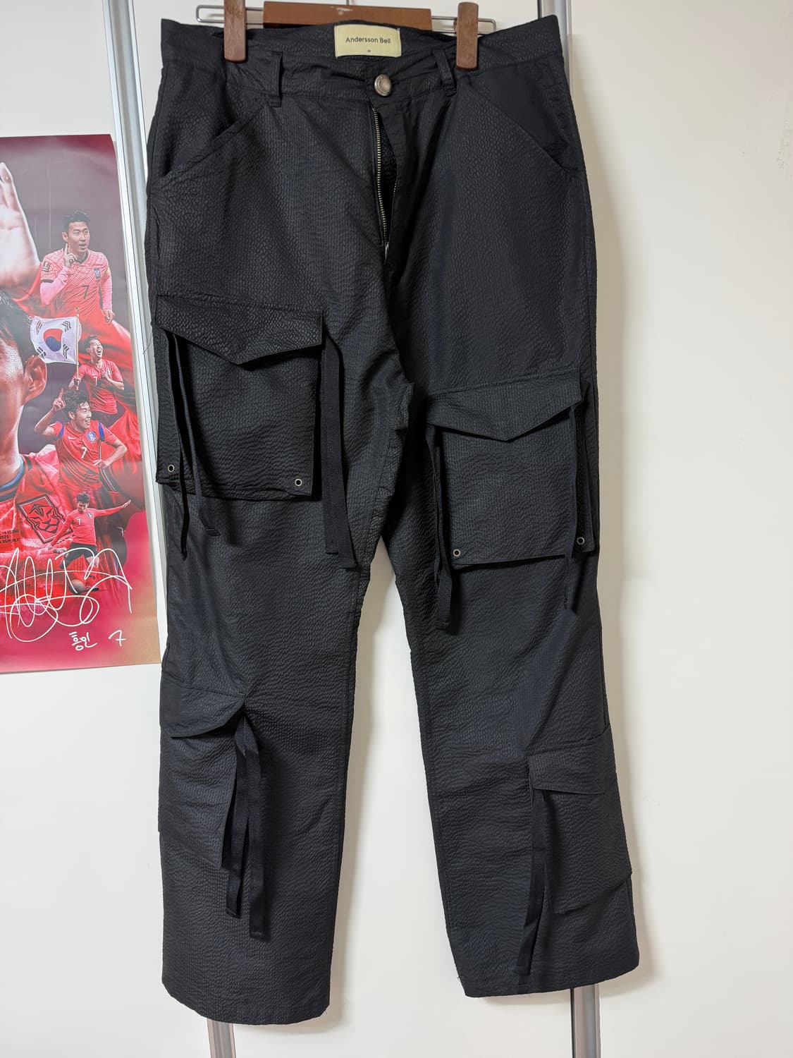 앤더슨벨 이타카타 카고 플레어 팬츠 apa639m(BLACK)  상품이미지6