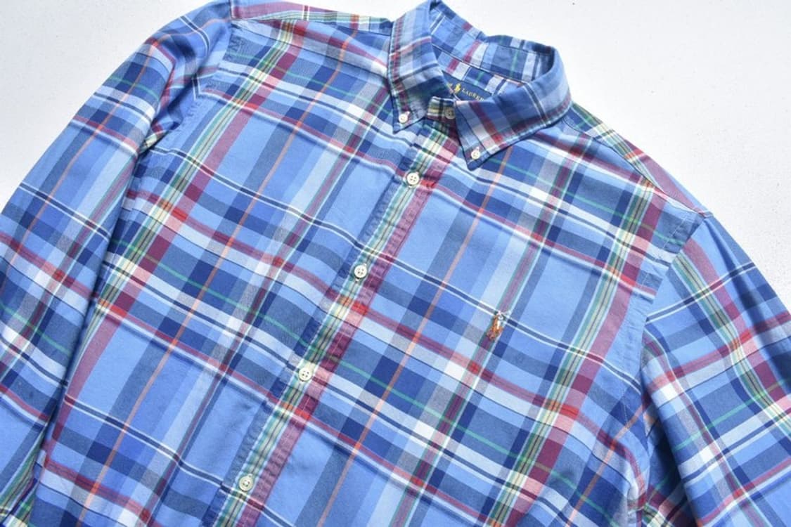 폴로 랄프로렌 큐알라벨 체크셔츠 XL N0946 상품이미지2