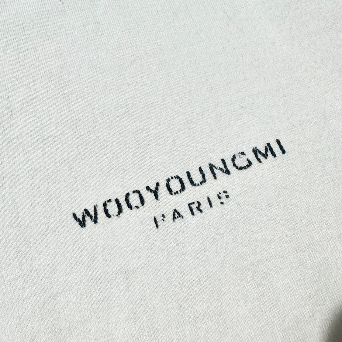 (매장판) 우영미 플라워 프린트 백로고 반팔 티셔츠 상품이미지8