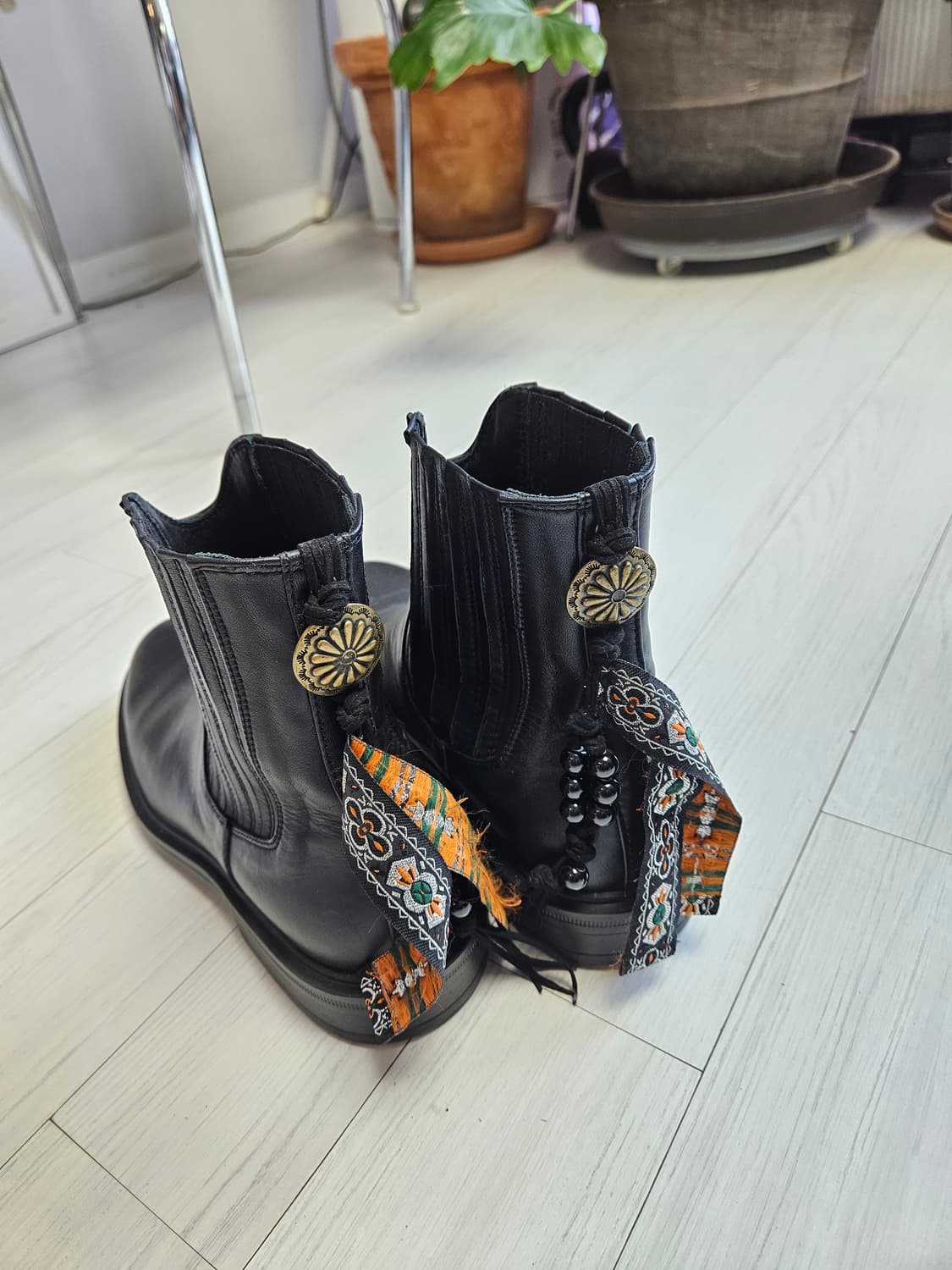 페르커 콘초 디테일  블랙 첼시 부츠 270 상품이미지1