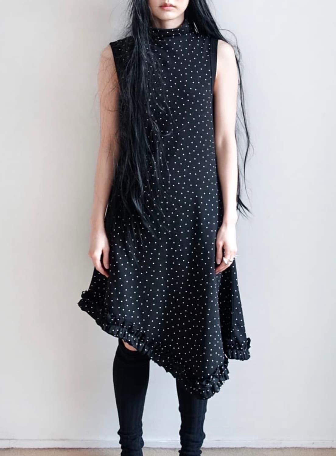 페어리 타이니 스타 터틀넥 드레스 블랙 상품이미지1