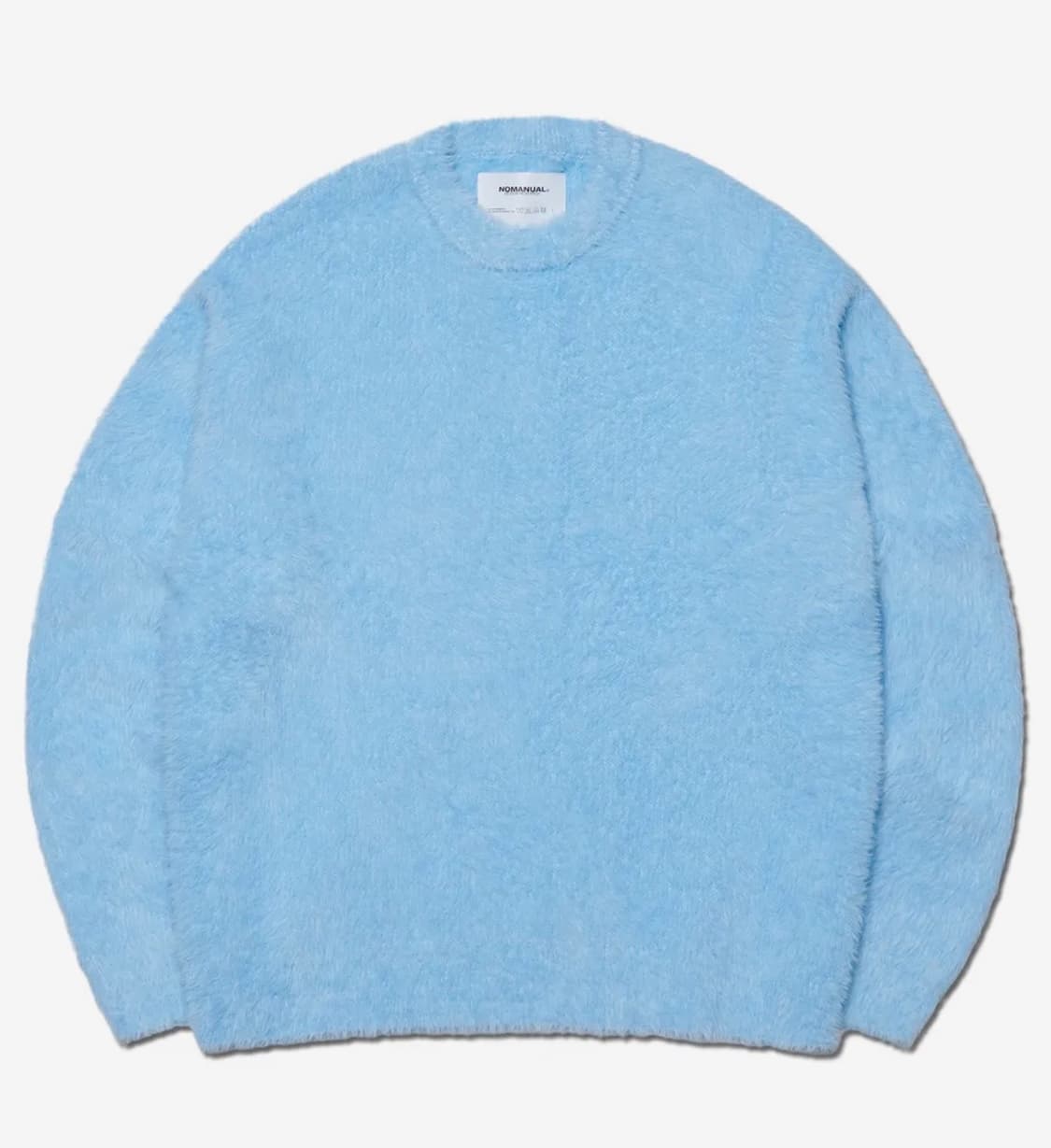 노매뉴얼 크롭 헤어 니트 스카이블루 상품이미지2
