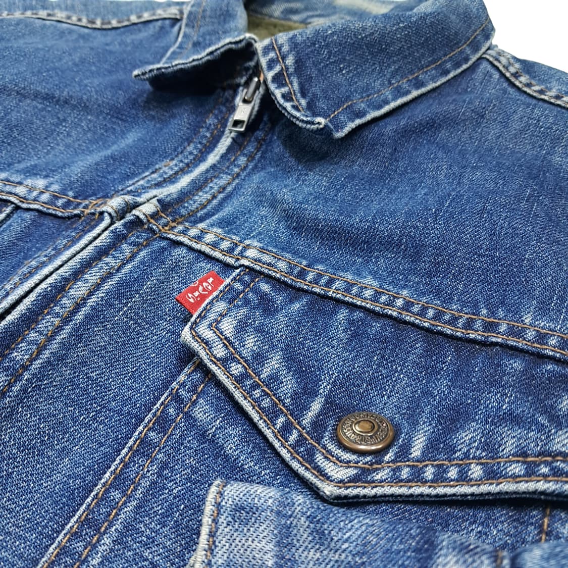 CL235 L 리바이스 90s 튀니지판 쉐르파 지퍼 트러커 자켓 상품이미지7