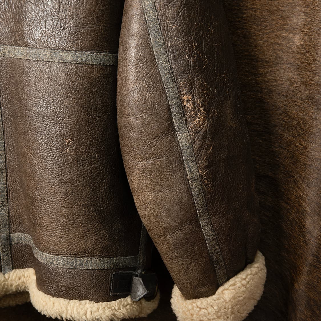 [100] 90s 빈티지 TYPE B-3 양가죽 양털 무톤 무스탕  상품이미지4