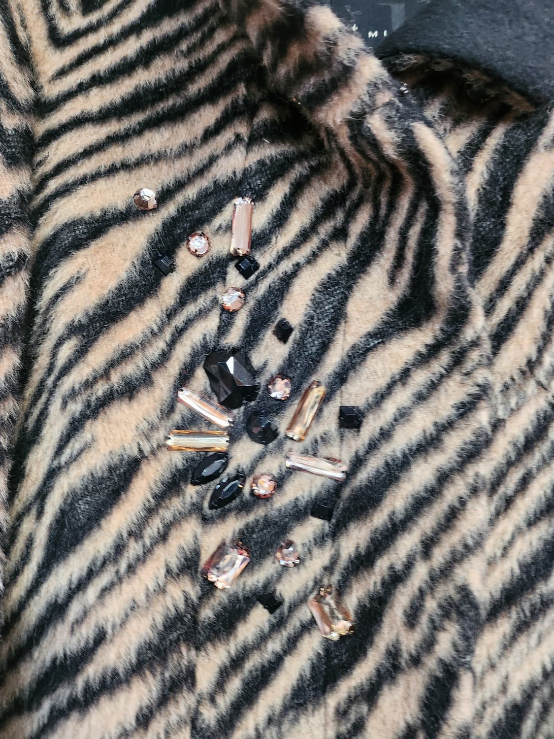 210) 잇미샤 지브라 패턴 알파카코트 상품이미지4