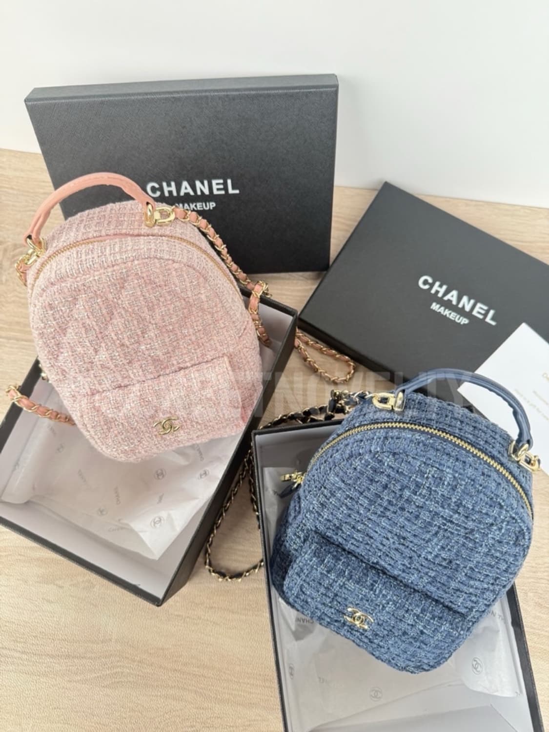 샤넬뷰티 트위드 미니백팩 블루 기프트 백 상품이미지9
