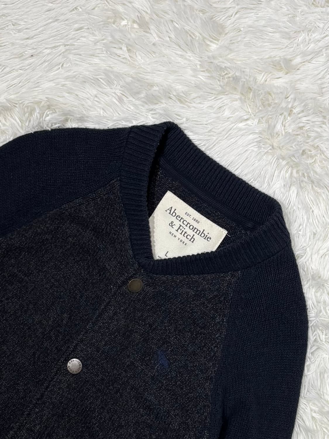 아베크롬비 자수로고 니트 자켓 상품이미지4